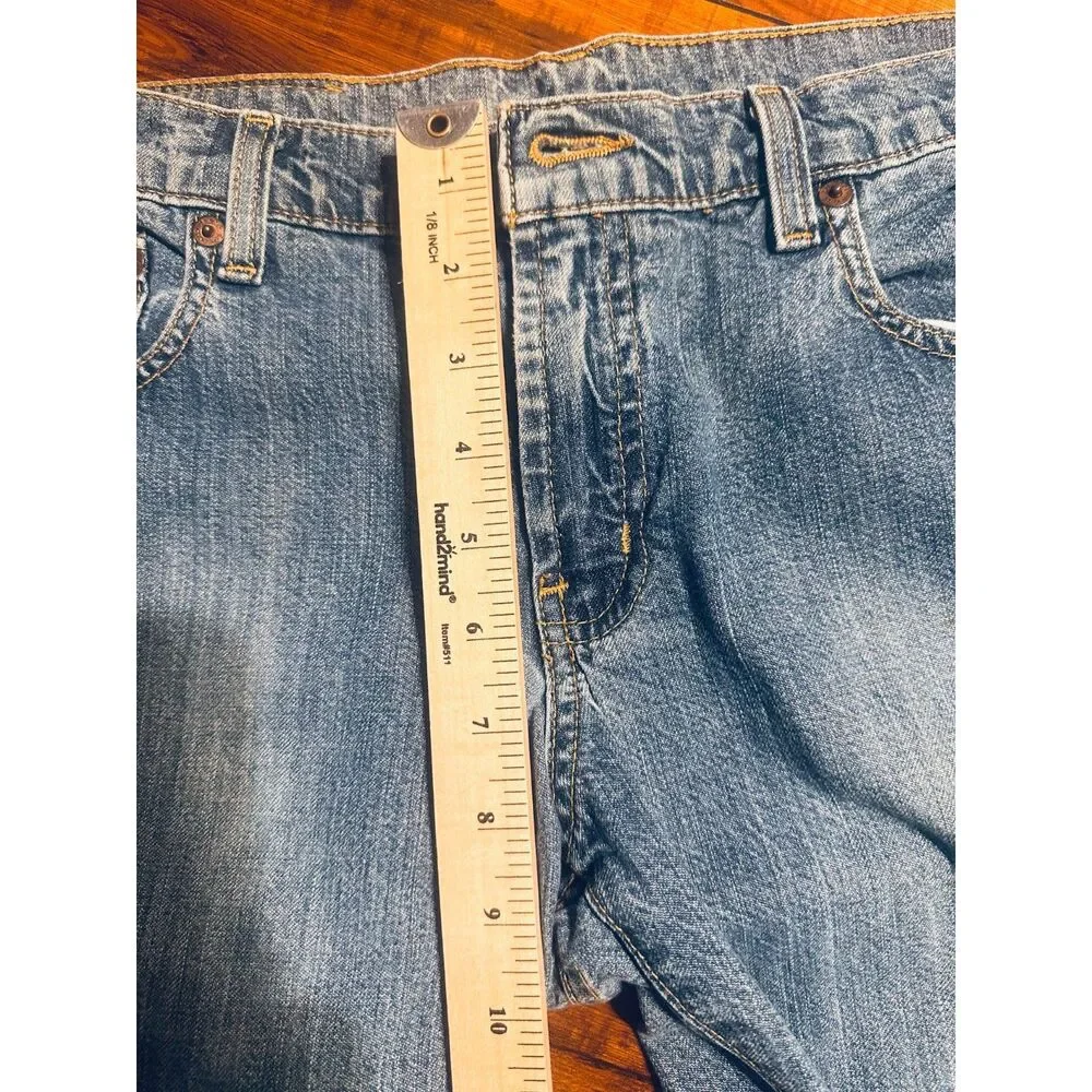 Ralph Lauren Y2K Kelly Jean Bootcut Slight Flare Low-Med Rise Washed Denim 8 X30